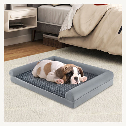 Pawly Orthopaedic Foam Dog Bed shown in everyday use