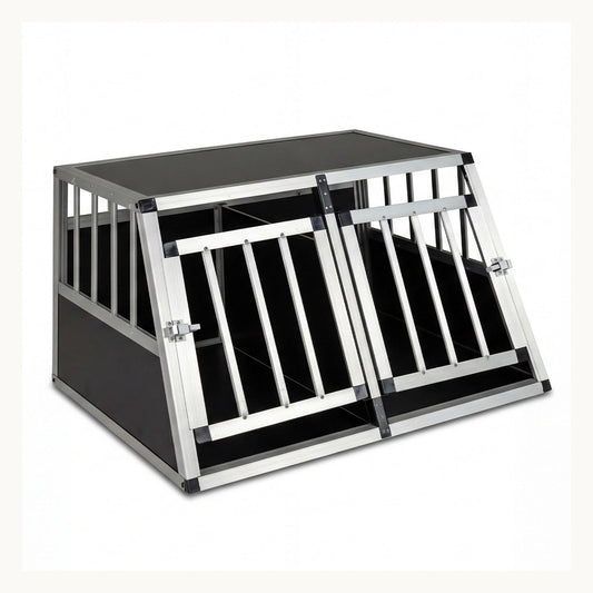 Pawly Aluminium Dog Transport Crate – product view 1