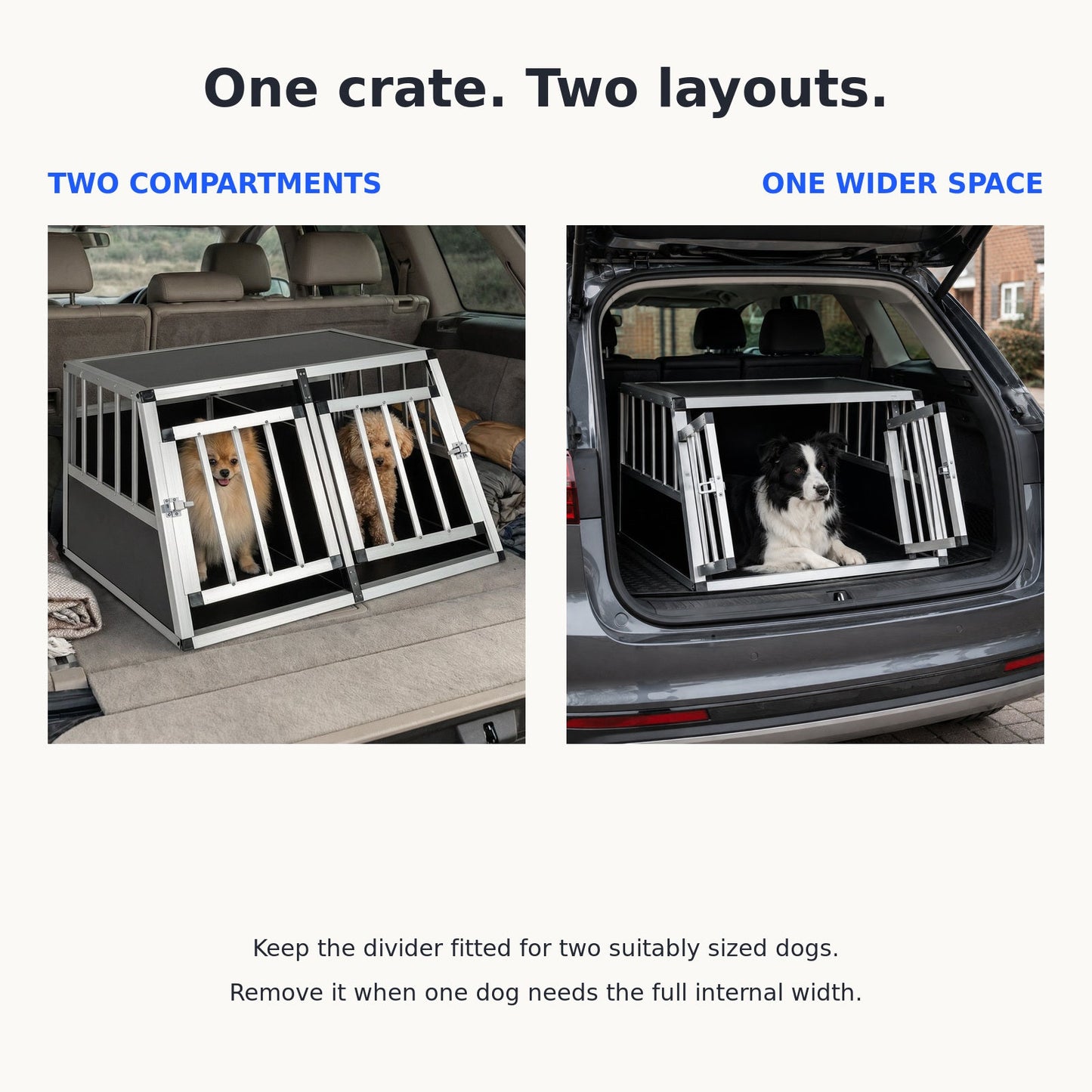 Pawly Aluminium Dog Transport Crate – product view 2