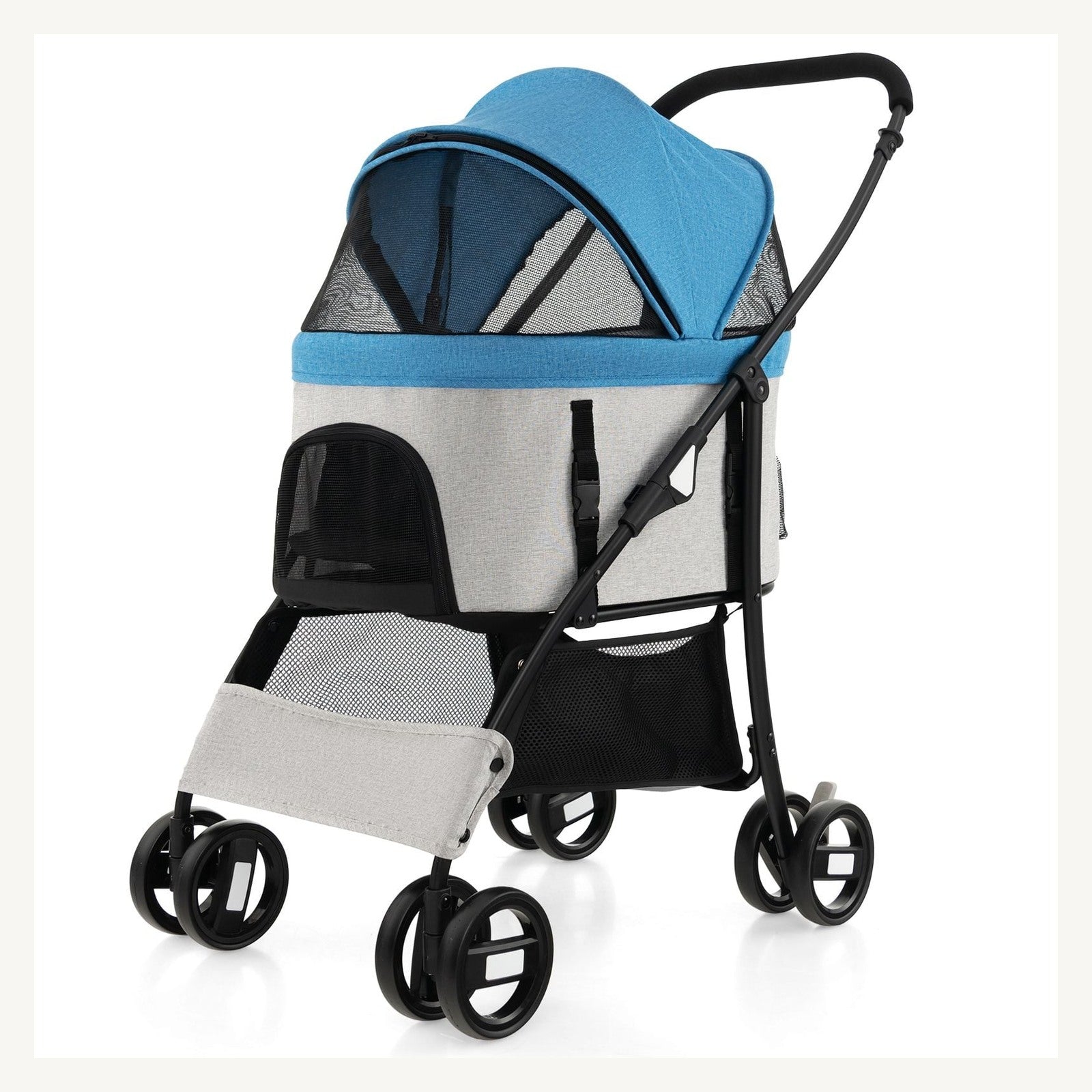 Pawly Foldable Pet Stroller shown in everyday use