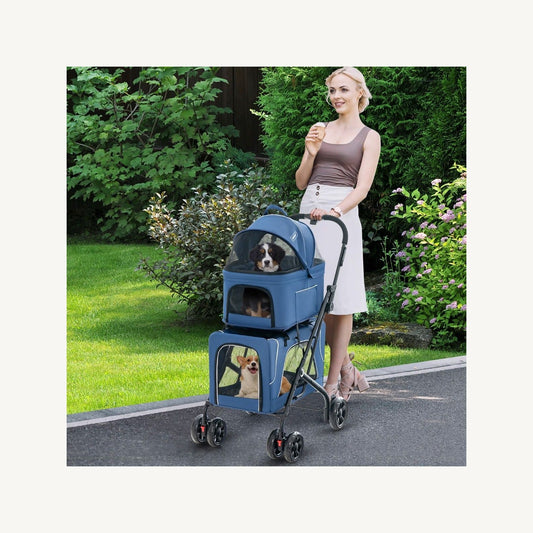Pawly Double Pet Stroller – product view 1