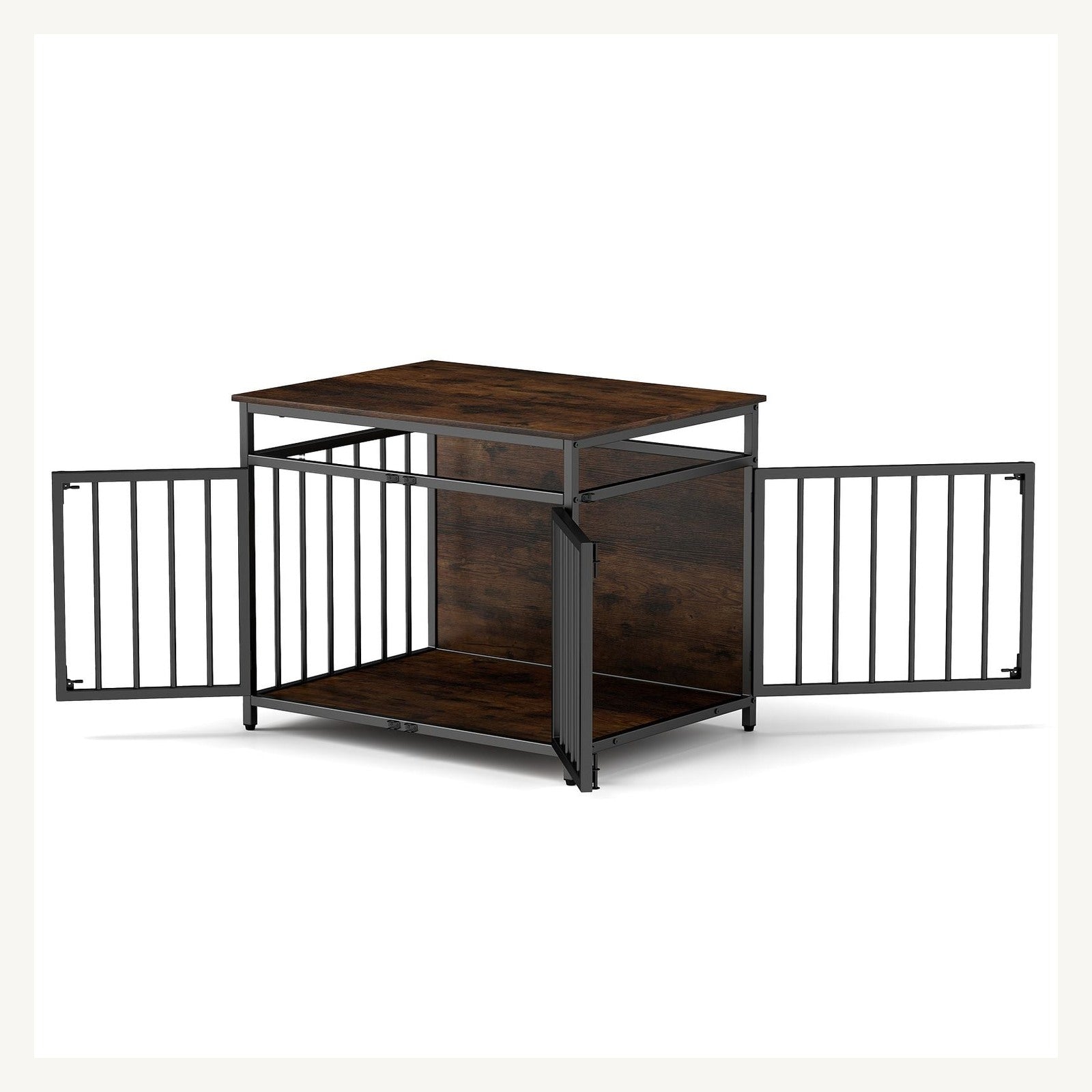 Pawly Three-Door Dog Crate clean product view