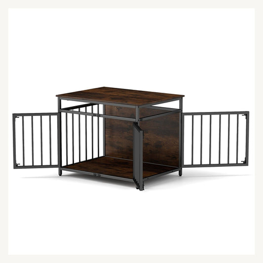 Pawly Three-Door Dog Crate clean product view