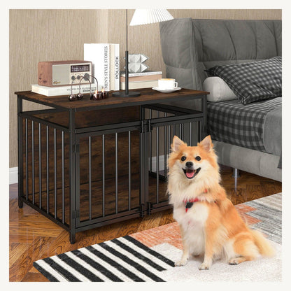 Pawly Three-Door Dog Crate key feature detail