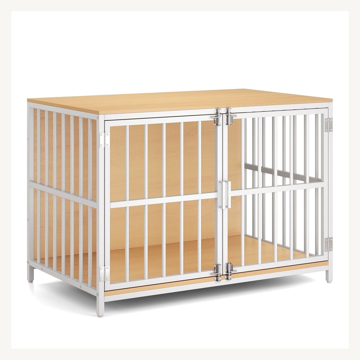 Pawly Double-Door Dog Crate Furniture clean product view