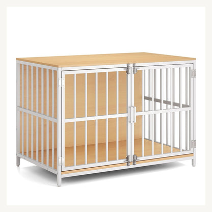 Pawly Double-Door Dog Crate Furniture clean product view
