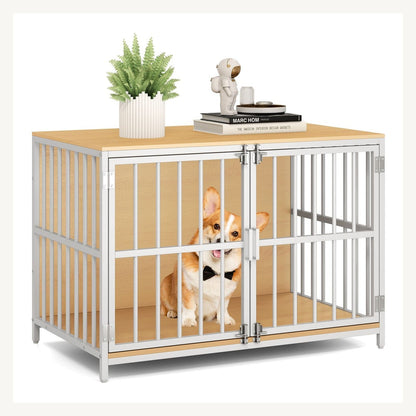 Pawly Double-Door Dog Crate Furniture practical design detail