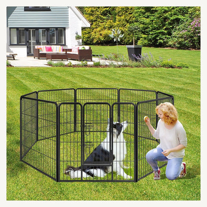 Pawly 8-Panel Dog Playpen – product view 4