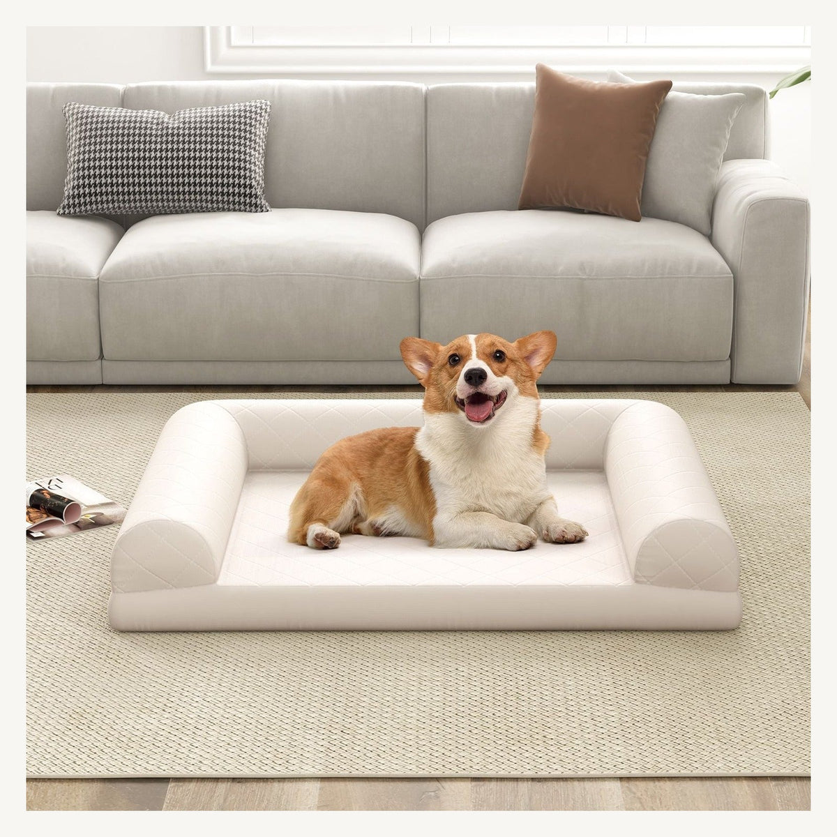 Supportive egg-crate foam