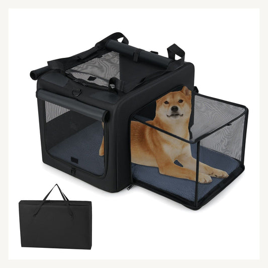 Pawly Foldable Soft-Sided Dog Crate clean product view