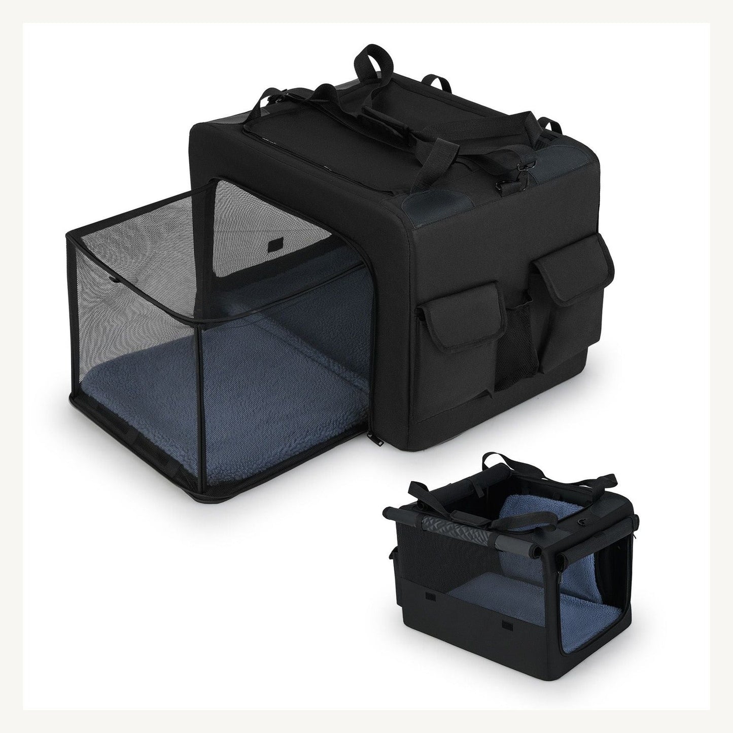 Pawly Foldable Soft-Sided Dog Crate practical design detail