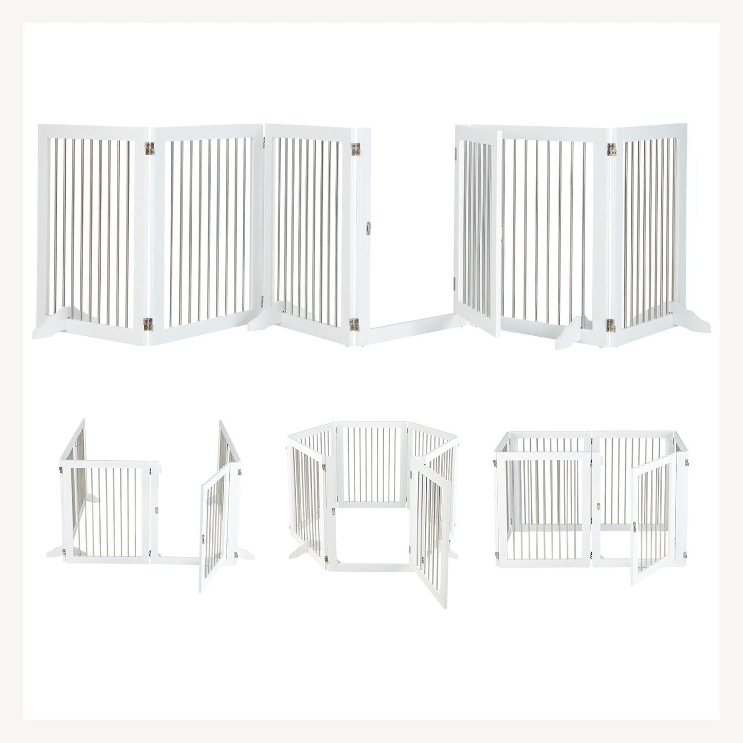 Pawly Extra-Wide Foldable Dog Gate practical design detail