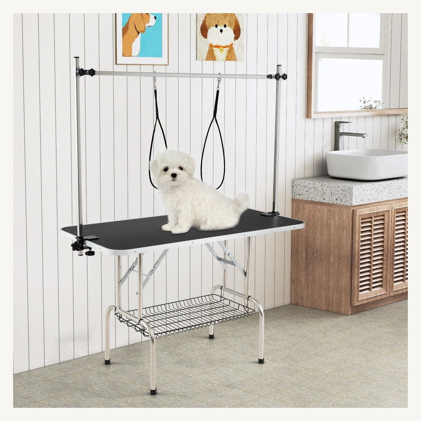 Pawly Foldable Dog Grooming Table key feature detail