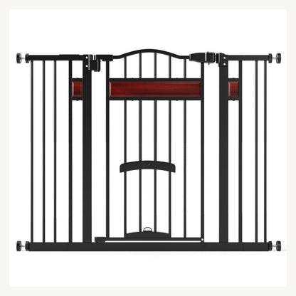 Pawly Extra-Wide Walk-Through Dog Gate clean product view