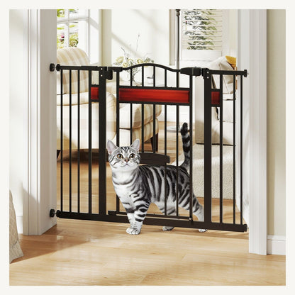 Pawly Extra-Wide Walk-Through Dog Gate key feature detail