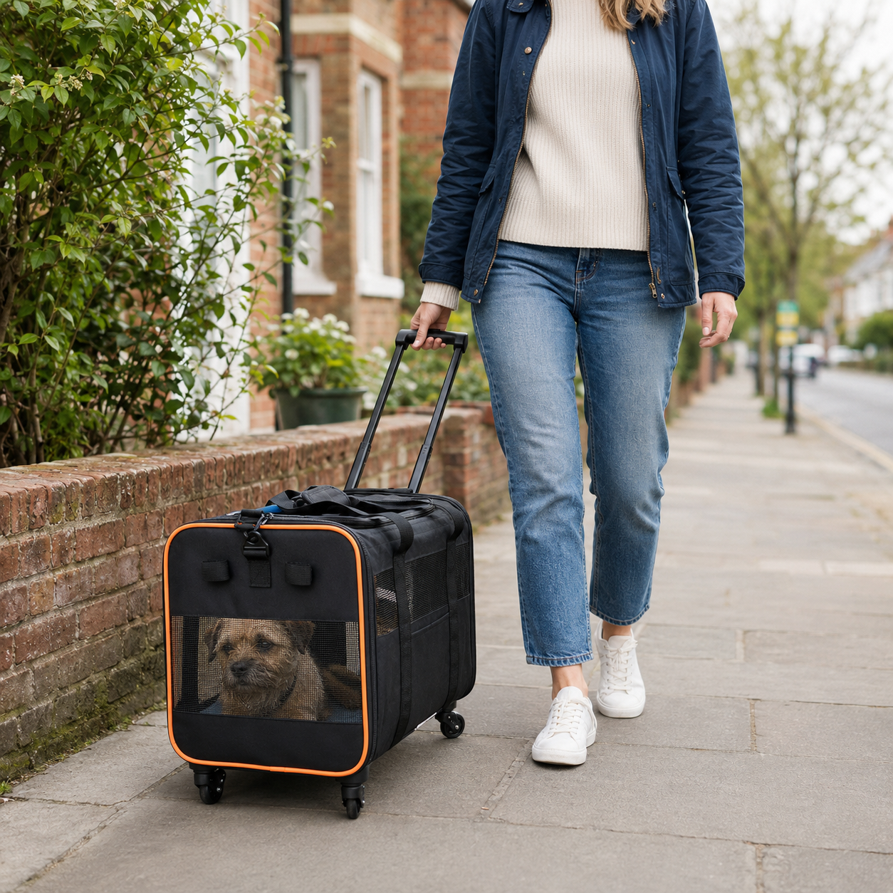 Pawly Rolling Pet Carrier key feature detail
