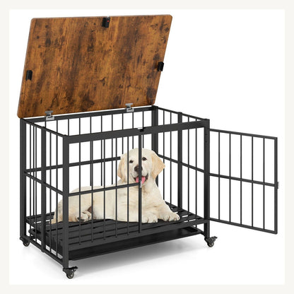 Pawly Foldable Dog Crate Side Table practical design detail