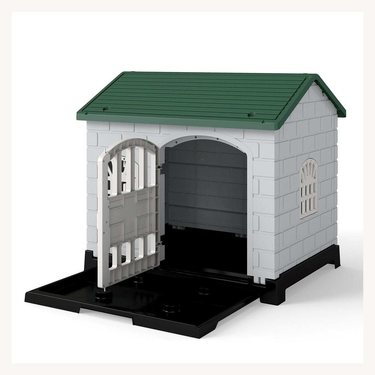 Pawly Weatherproof Pet Shelter with Removable Tray clean product view