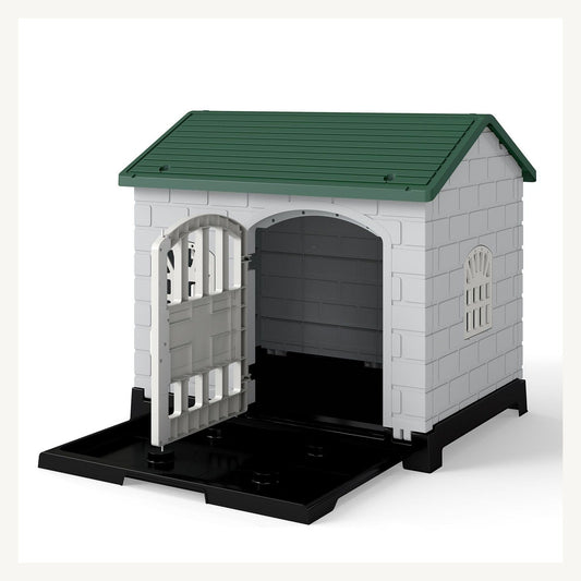 Pawly Weatherproof Pet Shelter with Removable Tray clean product view