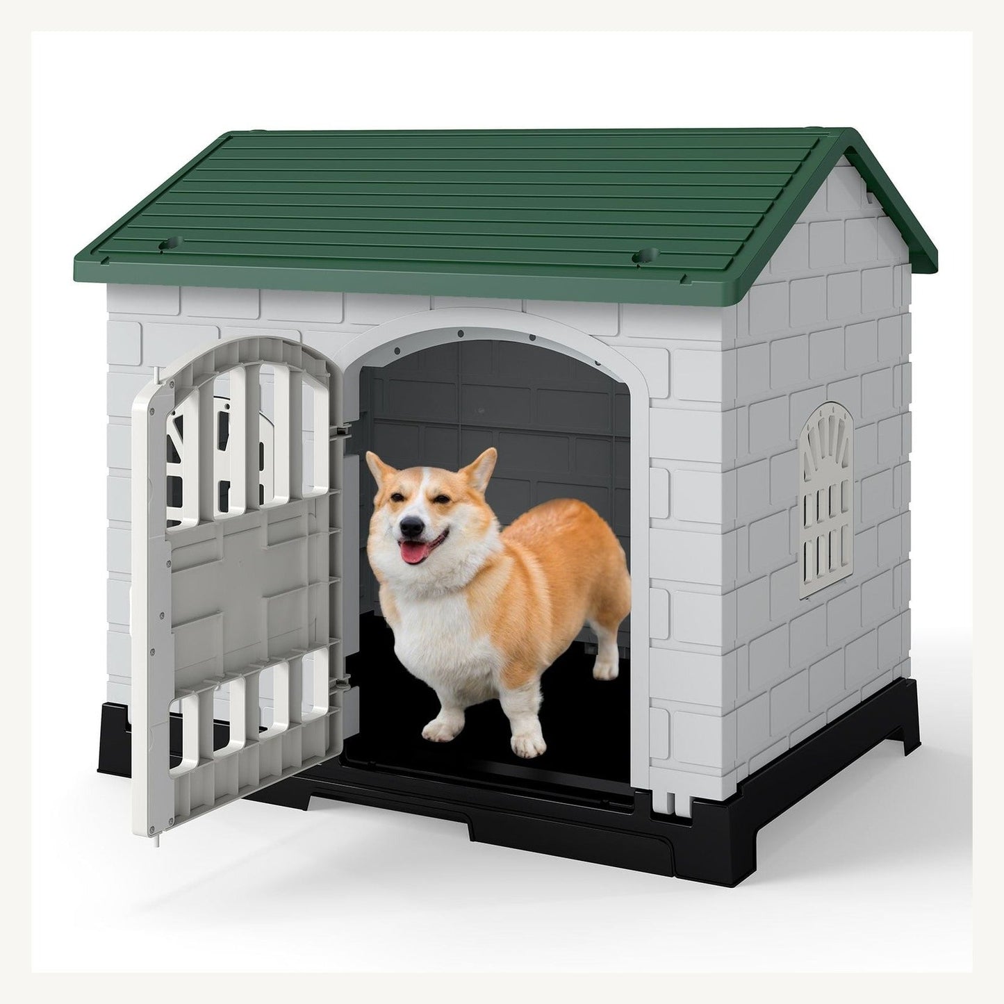 Pawly Weatherproof Pet Shelter with Removable Tray practical design detail