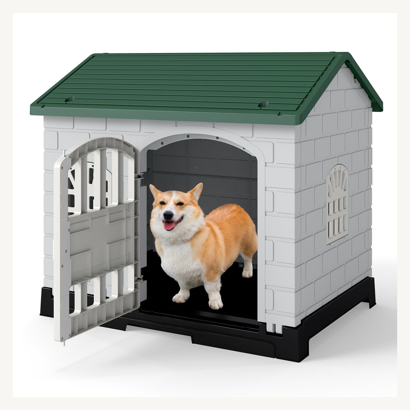 Pawly Weatherproof Pet Shelter with Removable Tray practical design detail