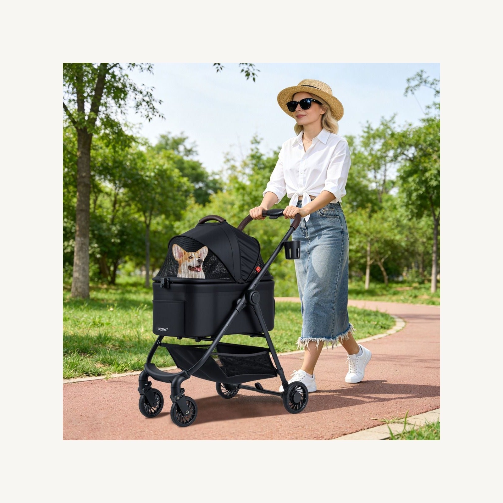 Pawly 3-in-1 Dog Stroller and Car Seat – product view 2