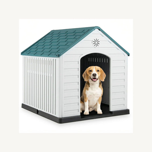 Pawly Large Ventilated Plastic Dog House clean product view