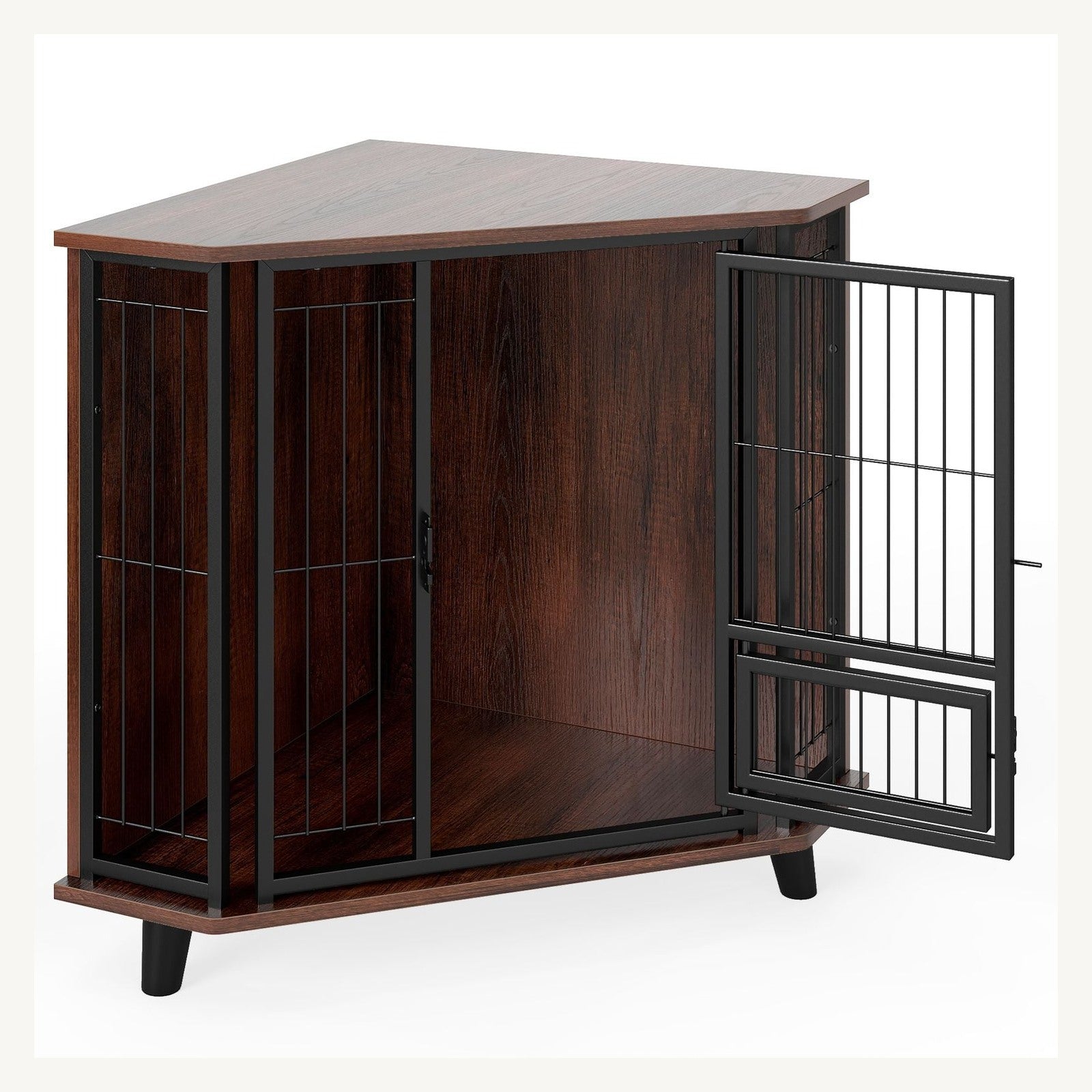 Pawly Corner Dog Crate with Feeding Door – product view 1