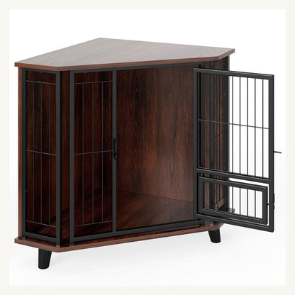 Pawly Corner Dog Crate with Feeding Door – product view 1