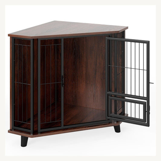 Pawly Corner Dog Crate with Feeding Door – product view 1