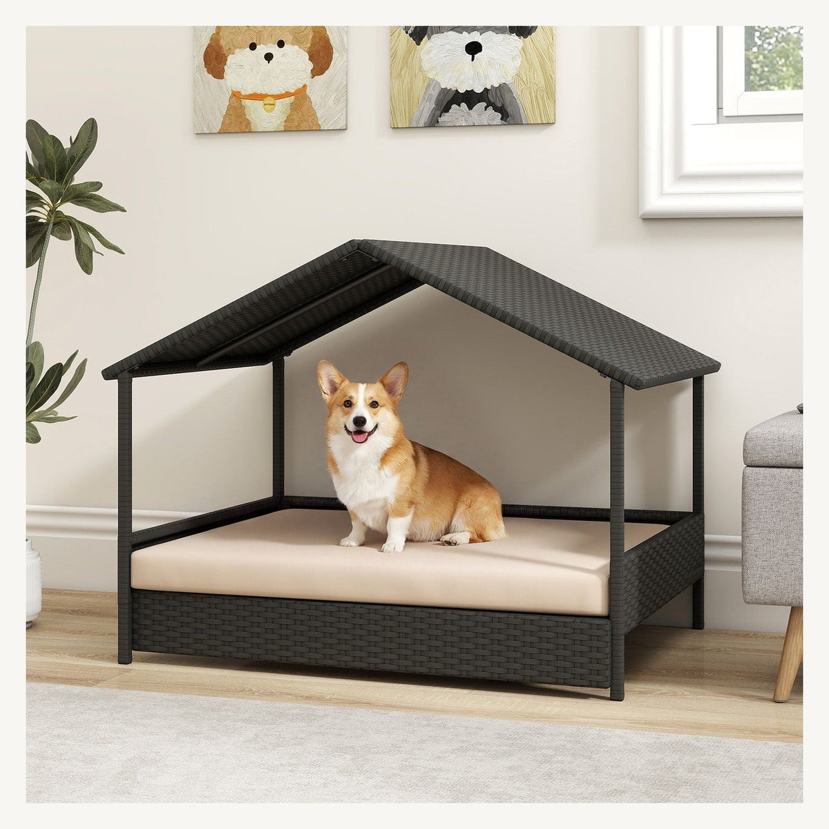 A covered resting space