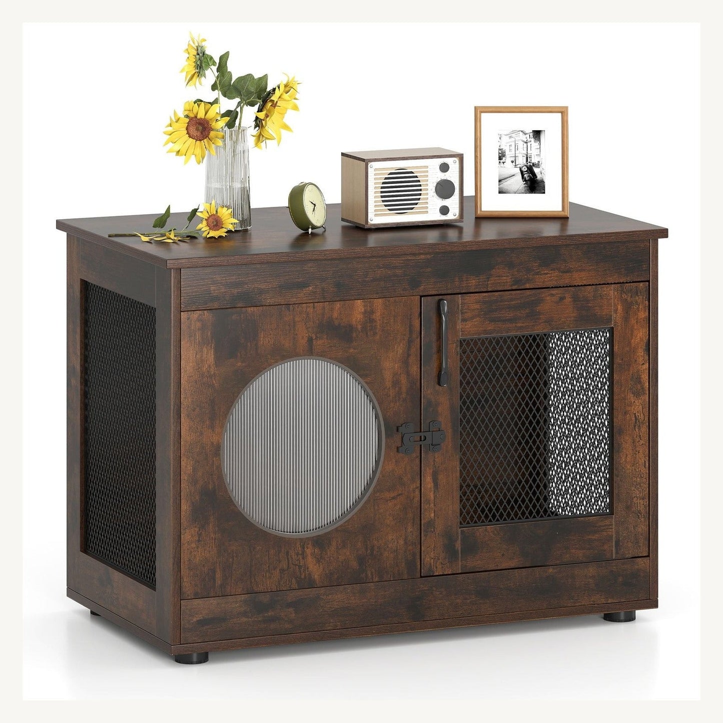 Pawly Dog Crate Furniture with Viewing Window – product view 2