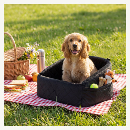 Pawly Dog Car Seat with Storage Pockets – product view 2