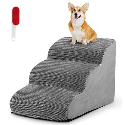 Pawly 3-Tier Foam Dog Ramp — curated product gallery view 1