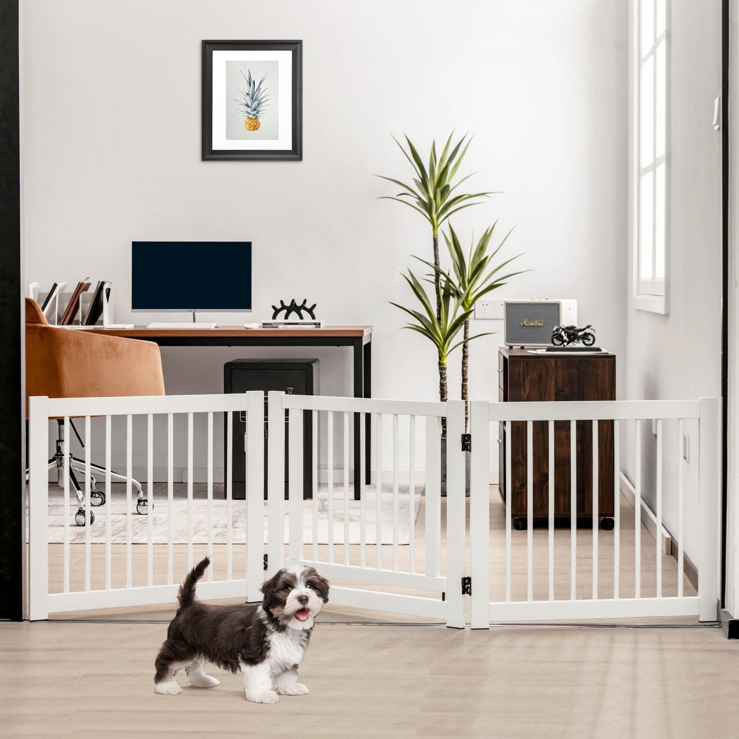 Pawly Foldable Dog Gate with Door — curated product gallery view 2
