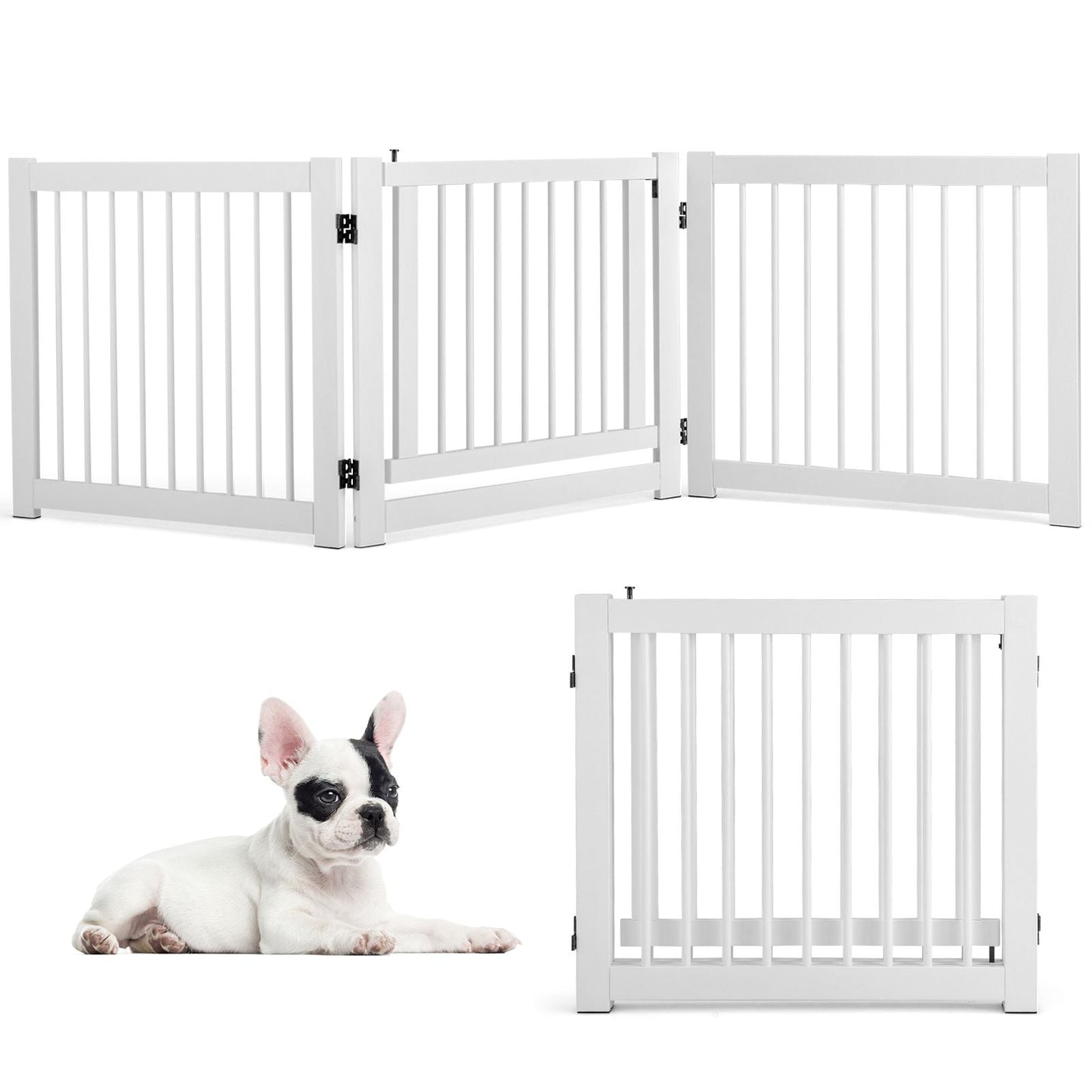 Pawly Foldable Dog Gate with Door — curated product gallery view 3