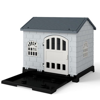 Pawly Weatherproof Pet Shelter with Removable Tray — curated product gallery view 1