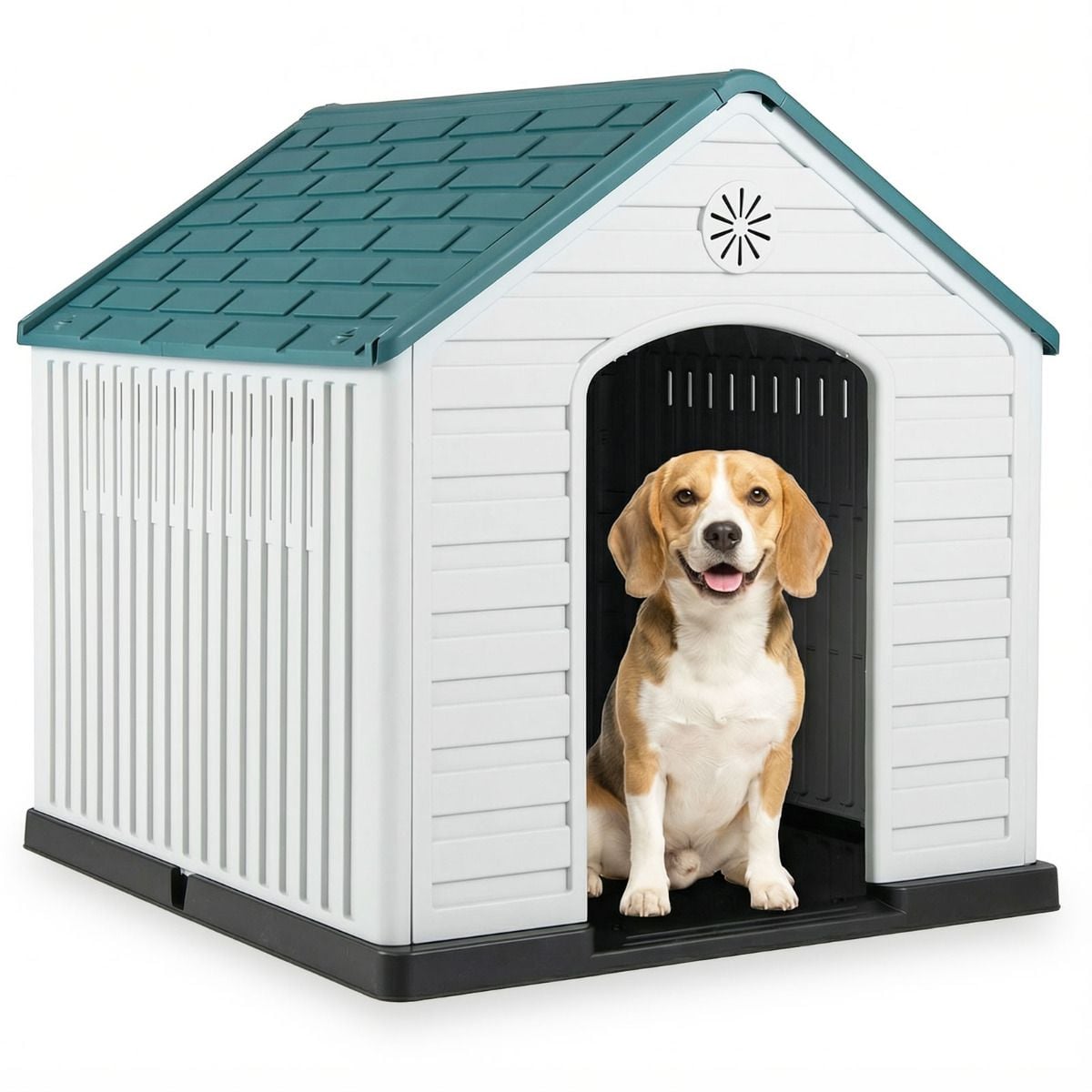 Pawly Large Ventilated Plastic Dog House — curated product gallery view 1
