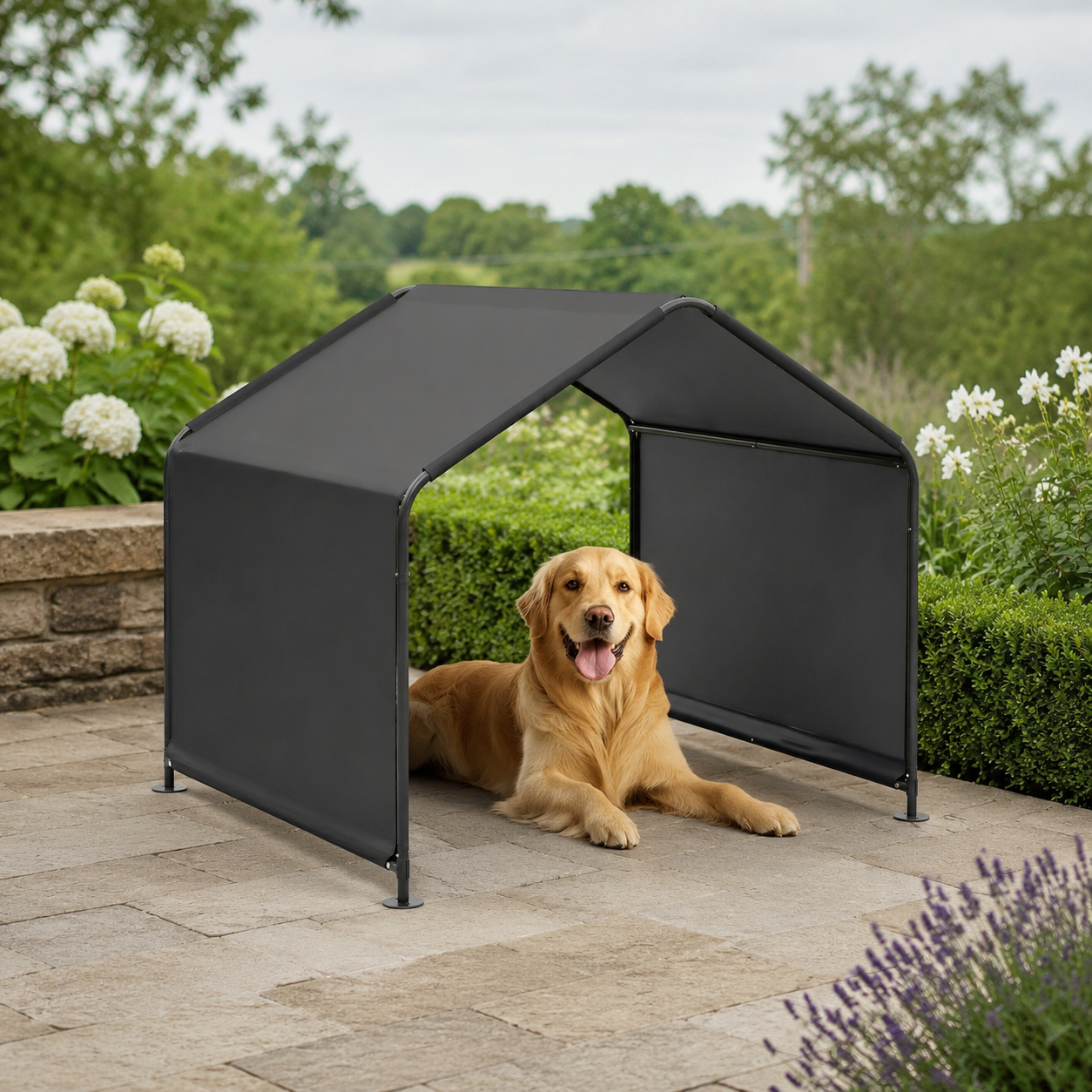 Pawly Outdoor Dog Shade Shelter — curated product gallery view 3