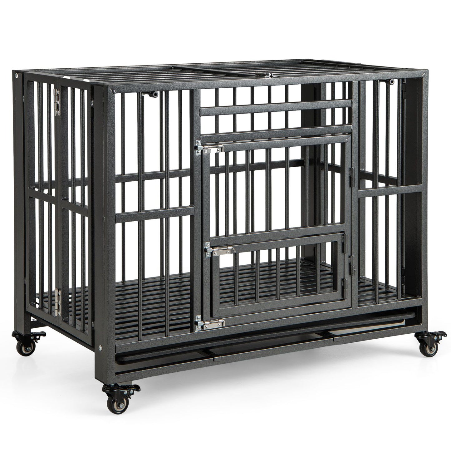 Pawly Foldable Metal Dog Crate — curated product gallery view 1