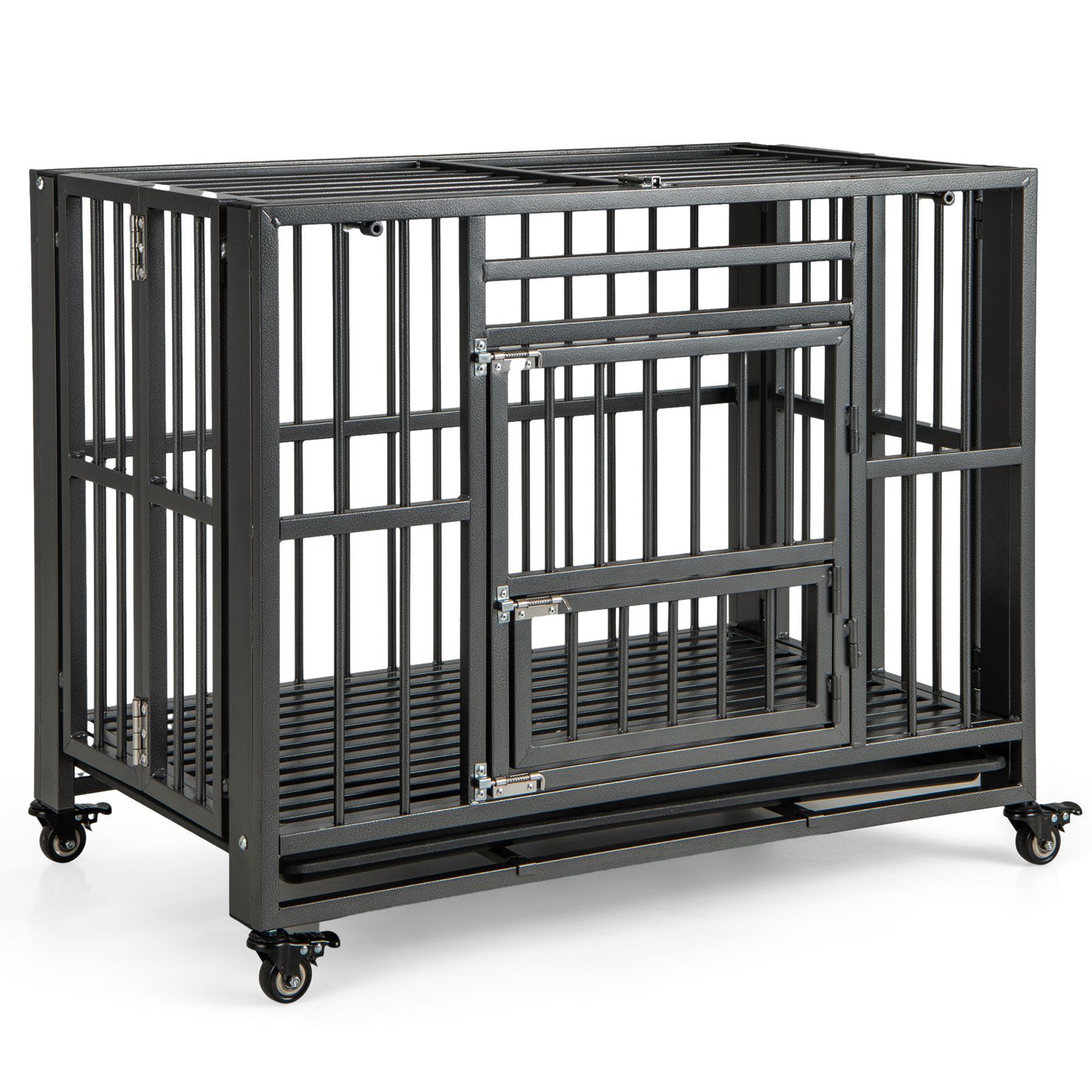Pawly Foldable Metal Dog Crate — curated product gallery view 1