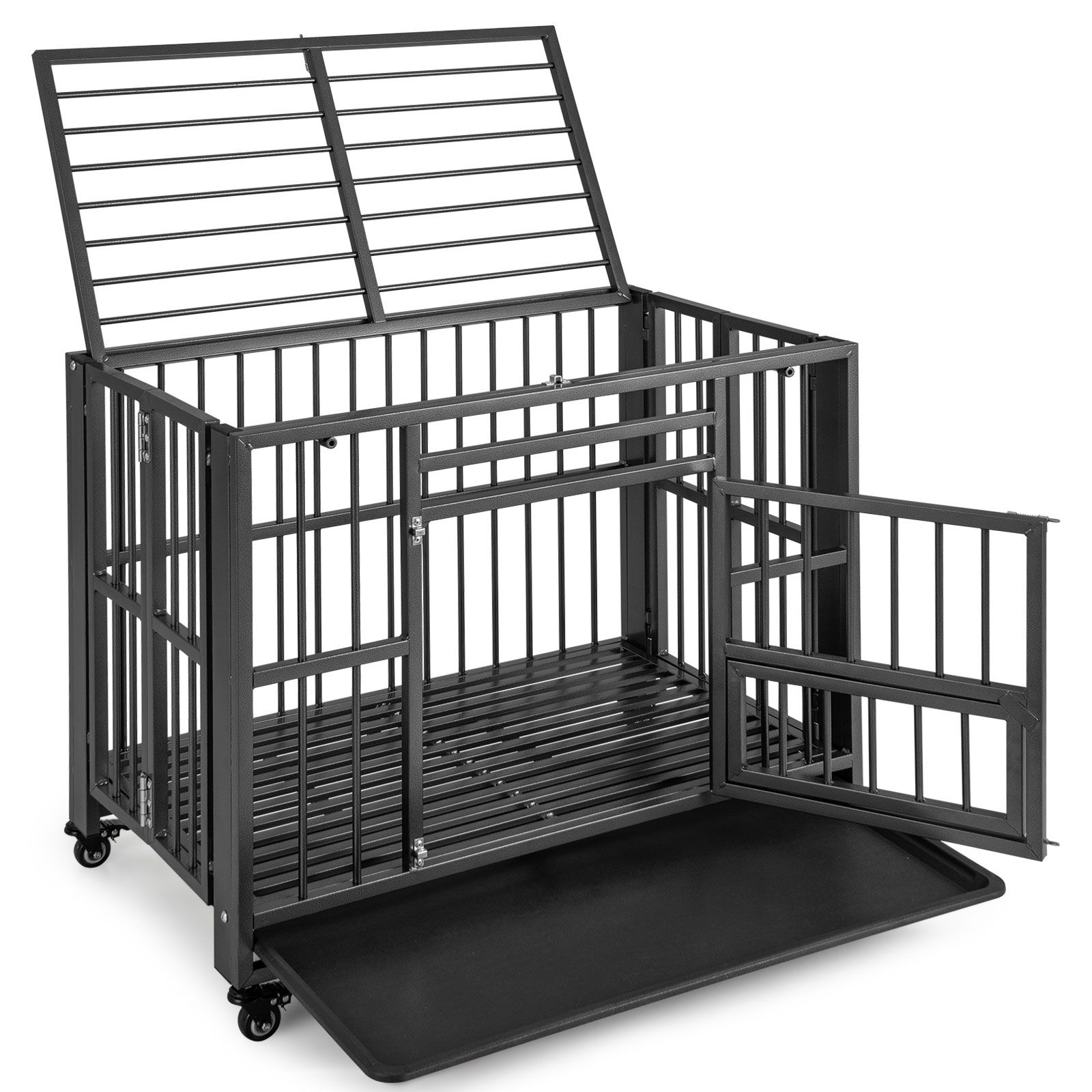 Pawly Foldable Metal Dog Crate — curated product gallery view 2