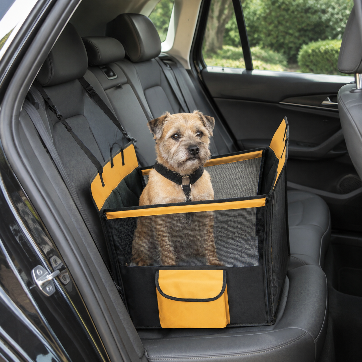 Pawly Dog Car Seat Cover with Safety Belt — curated product gallery view 3